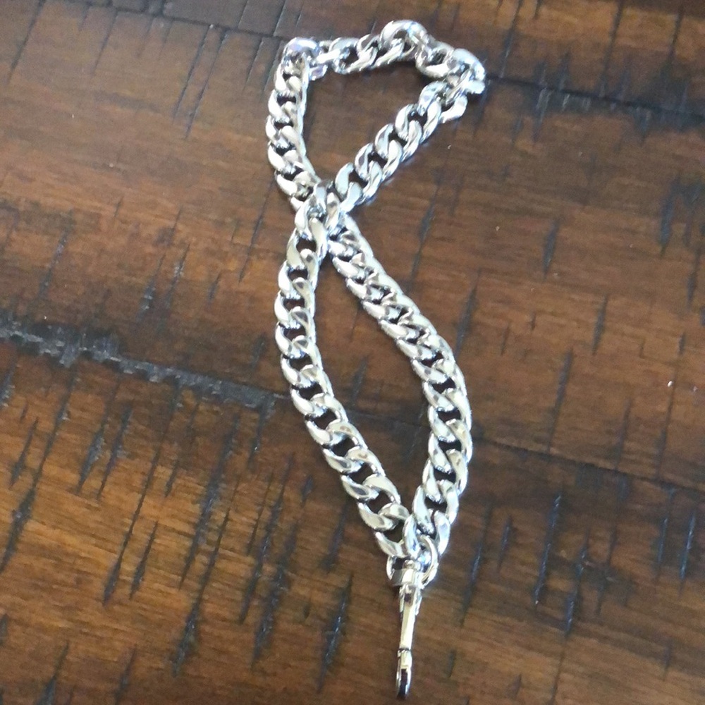 Solid Silver Chain Bag Accessory - image 3